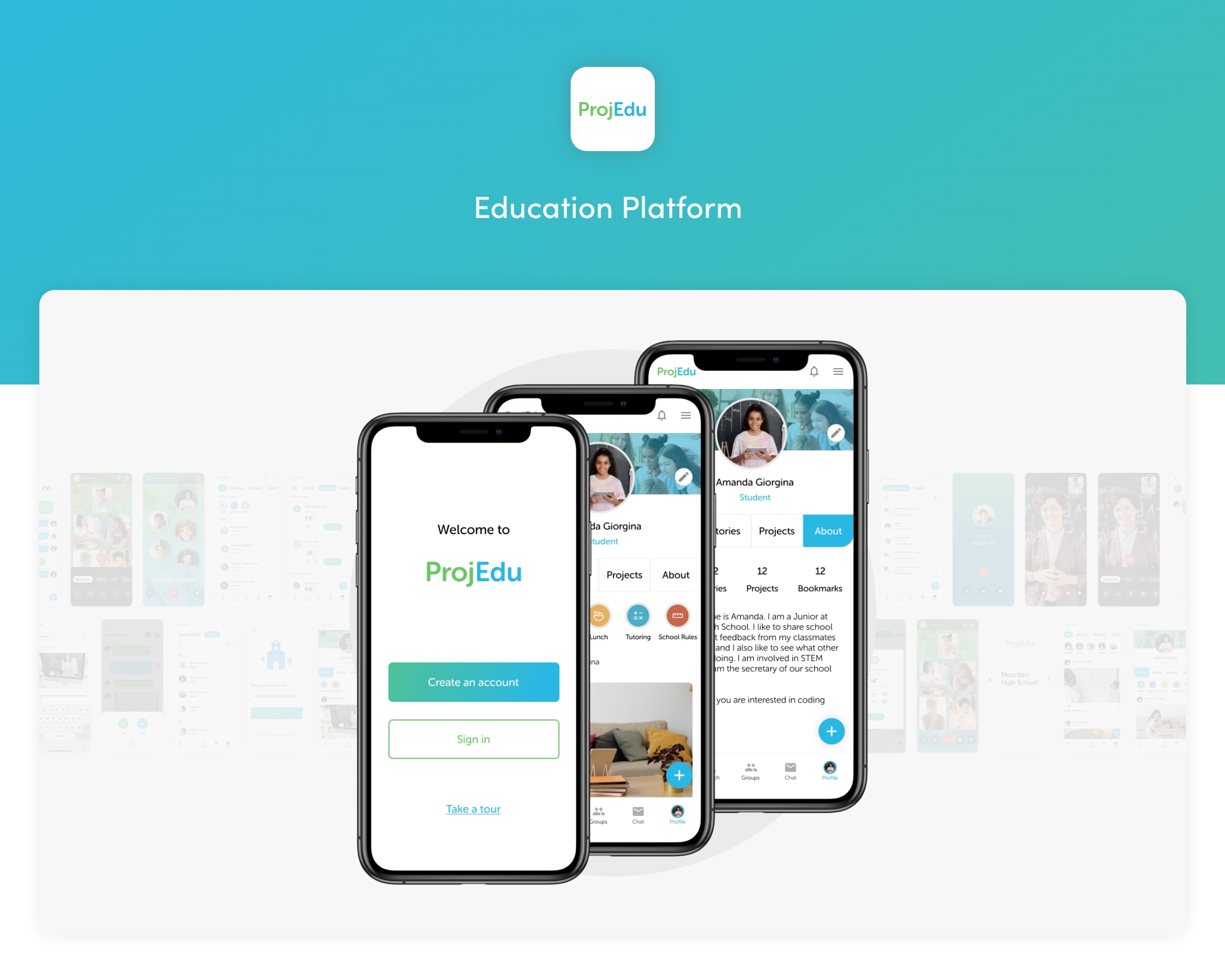 Design of a mobile platform for education.