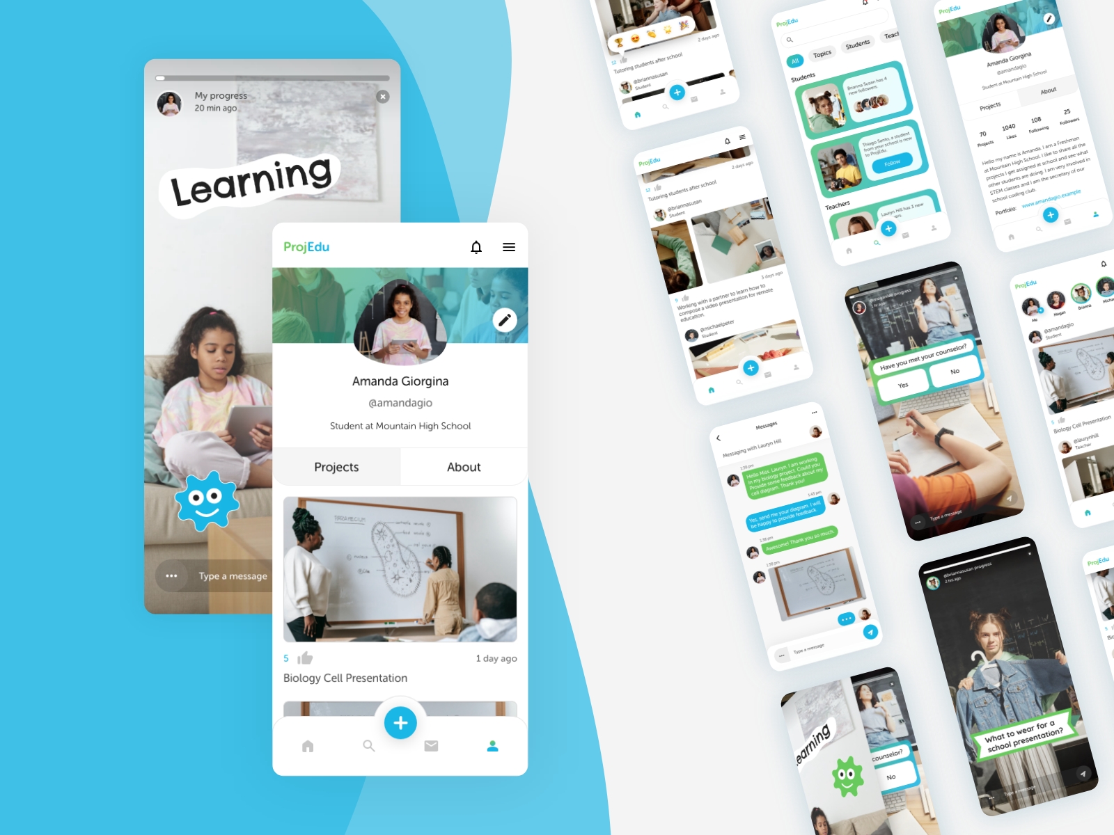 design of a social app for educaion